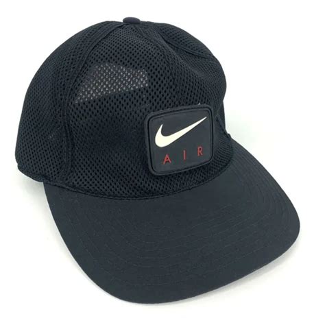 Vintage 1990s Nike Air Mesh Snapback Hat Cap Swoosh Big Logo Jordan