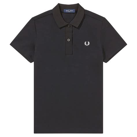 Fred Perry Womens Graphic Poloshirt Black G8112 102