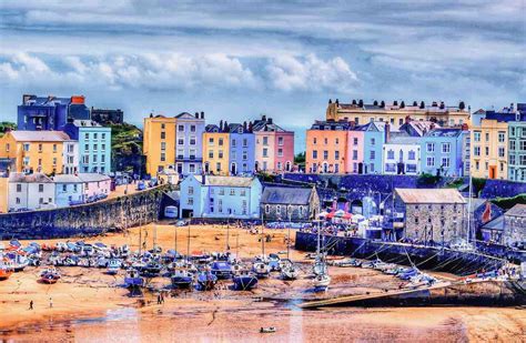 Tenby Castle Beach In Wales City Most Colorful Places In The World