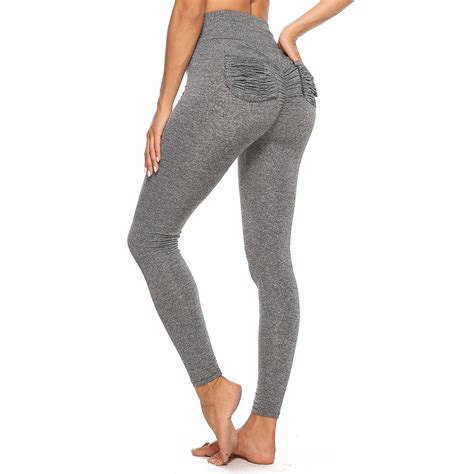 Fittoo Fittoo Gym Leggings Scrunch Ruched Butt Booty With Pockets