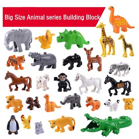 Animal Series Model Figures Big Building Blocks Animals Educational