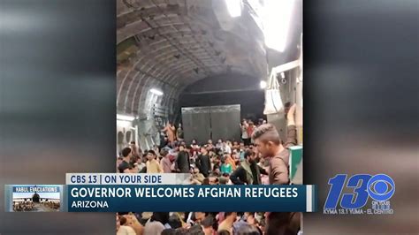 Arizona Governor Welcomes Afghan Refugees Youtube