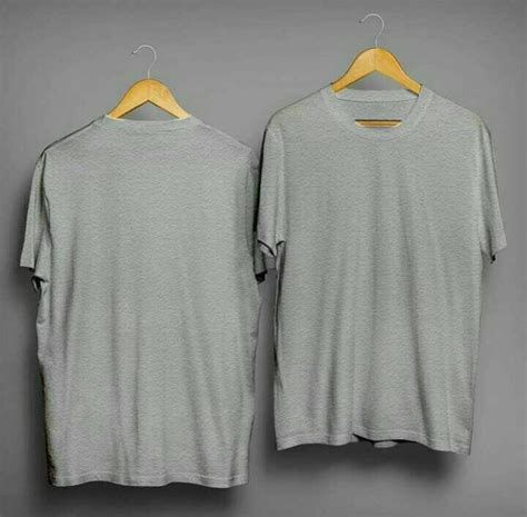 Baju Kaos Polos Warna Abu Abu