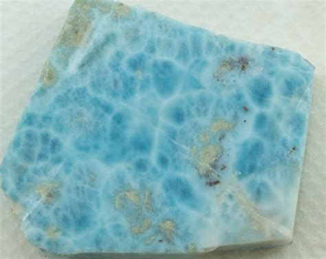 Larimar Stone 43g Rough Larimar Slab Blue Pectolite Dolphin Stone