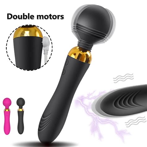 18 Velocidade Vibrador Vibrador Feminino Poderoso 2 Motores Av Varinha