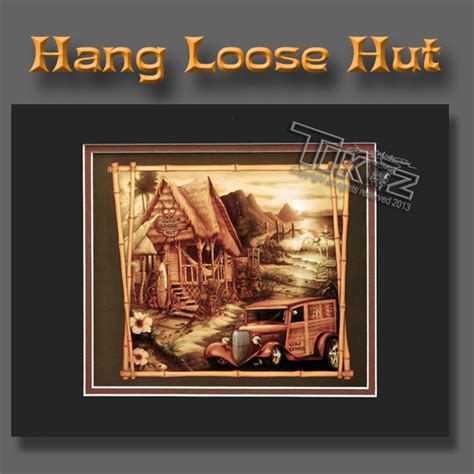 Hang Loose Hut Unlimited Edition Prints In Matte Board Frames