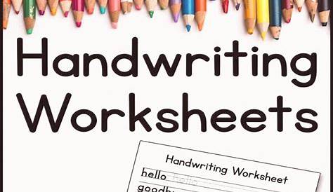 handwriting improvement worksheets
