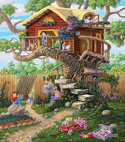 Sunsout Girls Clubhouse Jigsaw Puzzle 300piece Read More Reviews Of