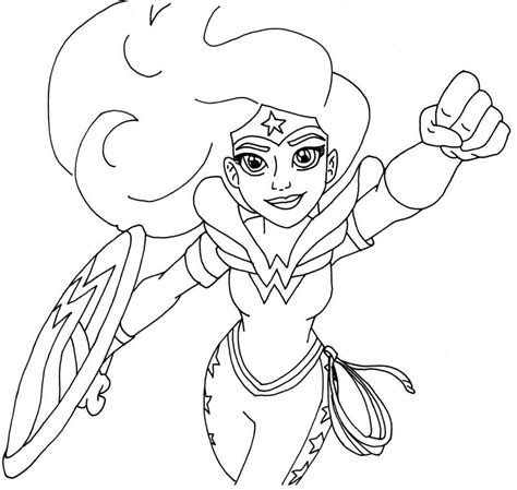 Dc Superhero Girls Coloring Pages Dibujo Para Imprimir Dc Superhero