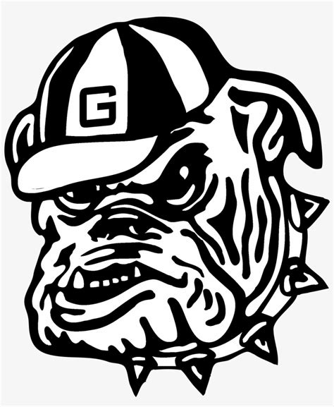 Download Download Transparent Georgia Bulldogs Logo Black And White - Georgia Bulldog Logo Svg - PNGkit