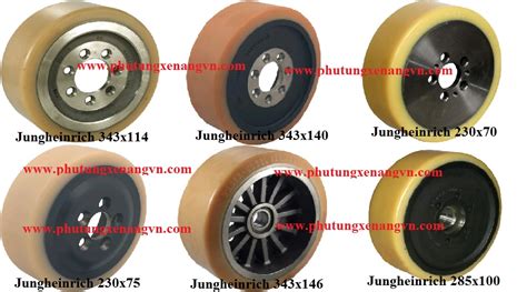 This set covers all possible information about maintenance and repair of jungheinrich lift trucks repair manual, spare parts catalog. Load wheel Jungheinrich 27631330 - Phu Tung Xe Nang VN