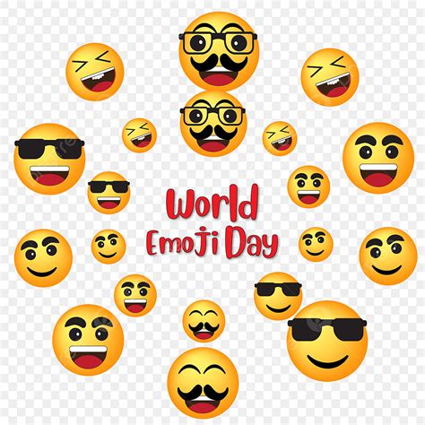International Happy Day Vector Hd Images International Emoji Day Of