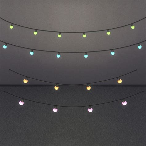 High Wire Ceiling Light Set Brazen Lotus Sims 4 Sims 4 Cc