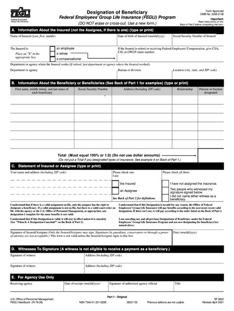 Opm Sf 2823 2001 Fill And Sign Printable Template Online Us Legal Forms