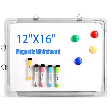 Tc Trade 12 X 16 Small Dry Erase White Board Magnetic Hanging Whiteboard Easel For Wall With