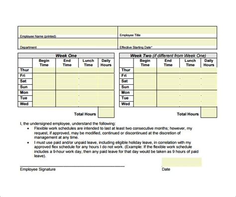 When you're done, you can print your schedule, or save it onto your computer for later. 21 Samples of Work Schedule Templates to Download | Sample ...