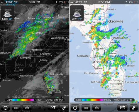 Myradar Weather Radar Gains New Map Data And Iphone 5 Support Appadvice