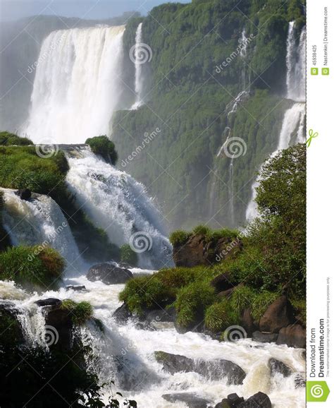 Iguazu Falls Stock Image Image Of Iguazu Brazilian 45938425