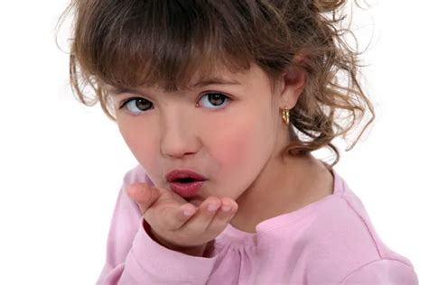 Little Girl Blowing Kiss Stock Photo By ©photography33 9767288