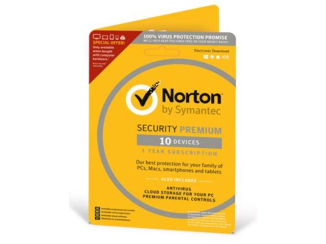 Norton Security Premium 10 Devices Attach Komplettdk