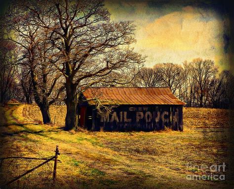 Mail Pouch Barn In Browntones Photograph By Julie Dant