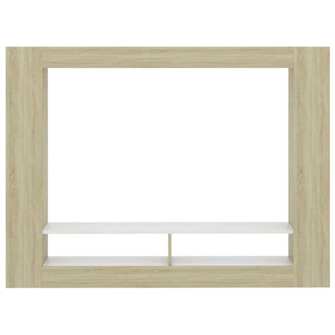 Die grundlage des arrangements ist eine kombination aus weiß uns eiche westminster. vidaXL TV-Schrank Weiß Sonoma-Eiche 152x22x113 cm Spanplatte - Kaufen bei Vida XL Europe B.V.