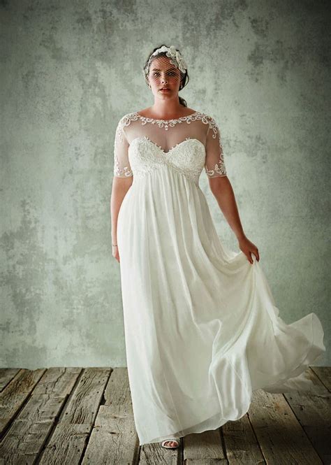 Aliexpress will never be beaten on choice, quality and price. Aliexpress.com : Plus Size Brautkleider Mit Halbarm Sheer ...