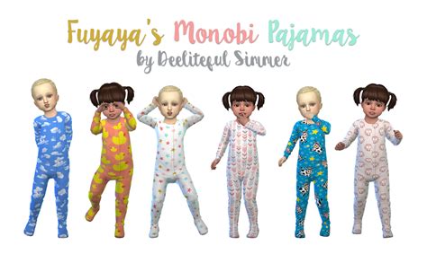 My Sims 4 Blog Toddler Pajamas In 60 Recolors By