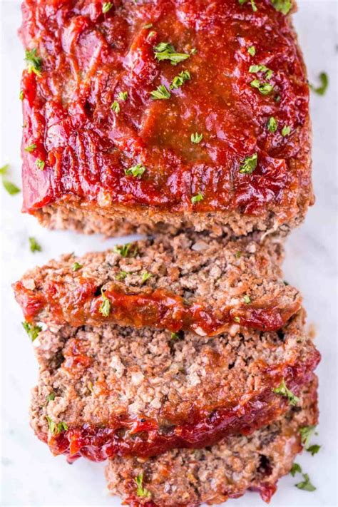 About 20 minutes before meatloaf is done, warm up tomato sauce. The BEST Easy Meatloaf Recipe - Valentina's Corner