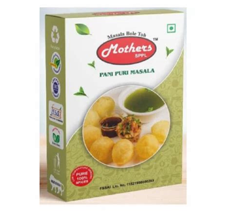 Jodhpuri Pani Puri Masala Packaging Size 50 G Packaging