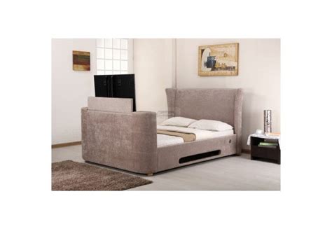 artisan bed company artisan 4ft6 double elephant fabric audio tv bed mink beds from beds 4 less uk