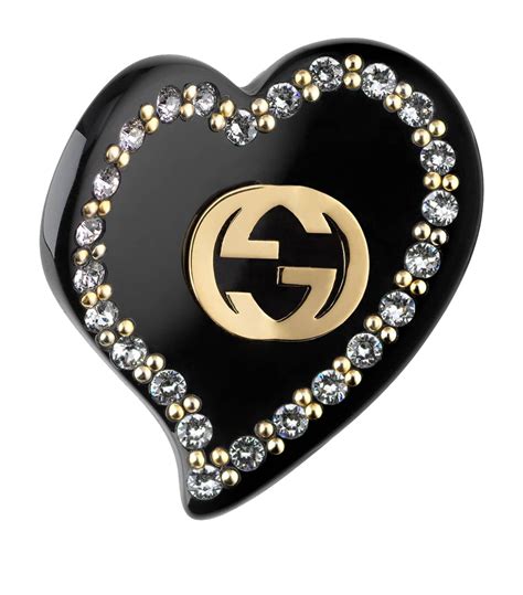Gucci Embellished Interlocking G Heart Hair Clip Harrods Ie