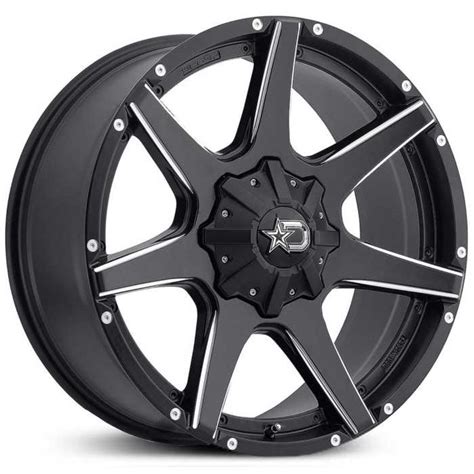 20x9 Dropstars 647bm Satin Black W Cnc Milled Accents And Chrome D Star