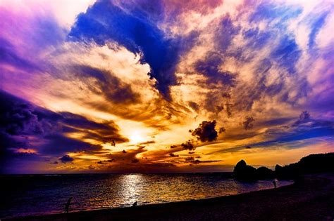 Sunset Time In Nirai Beach Okinawa Aotaro Flickr