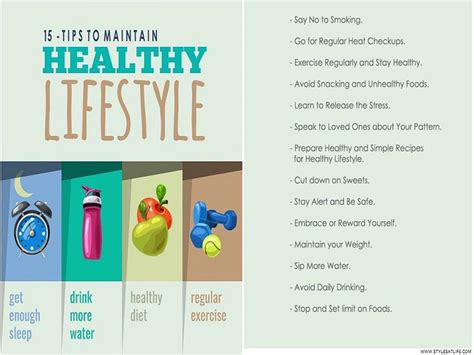 Top 15 Tips To Improving And Maintaining A Healthy Lifestyle