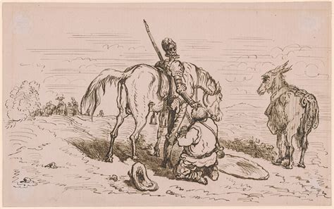 Gustave Doré Sancho Kneels Before Don Quixote Drawings Online The
