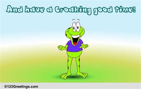 Froggy Boogie Free Frog Jumping Day Ecards Greeting Cards 123 Greetings