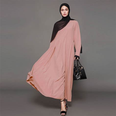 Women Adult Muslim Abaya Arab Turkish Singapore Maxi Dubai Muslim Islamic Wearing Women Dresses