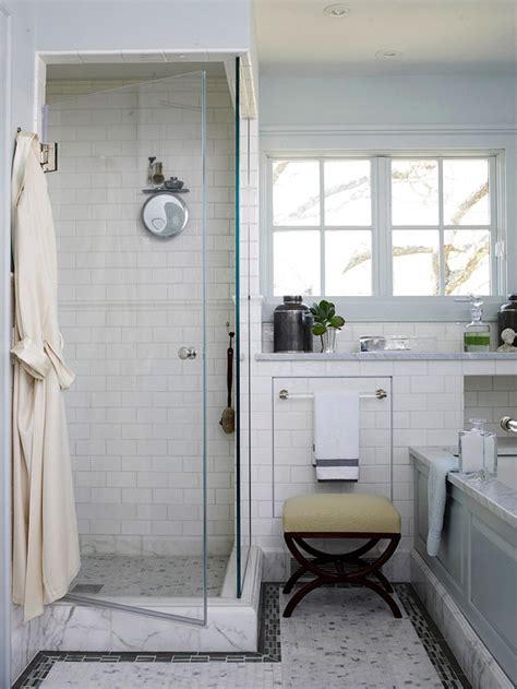 Is there enough room in your bathroom to open and close your shower door so it won't bump into things? New Home Interior Design: Walk-In Shower Ideas