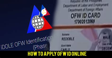These ids are also considered as primary ids. iDOLE OFW ID card now available to Balik-Manggagawa ...