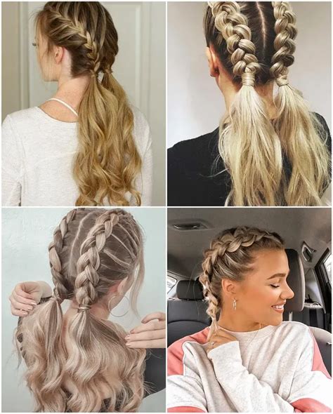 2022 Adult Pigtails Hairstyles Braids And Buns Are Fashionable Again