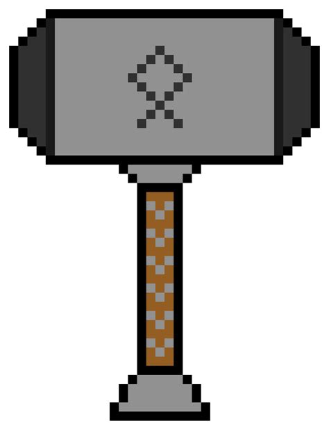 Pixilart Thors Hammer Mjolnir By Lord
