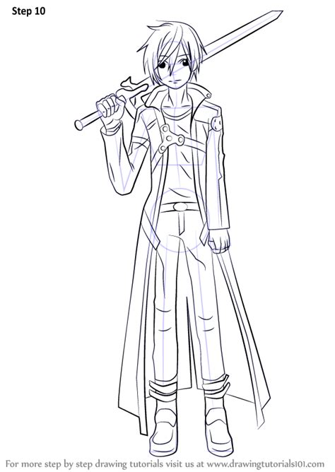 Learn how to start drawing in a manga style today. Learn How to Draw Kirito from Sword Art Online (Sword Art Online) Step by Step : Drawing Tutorials