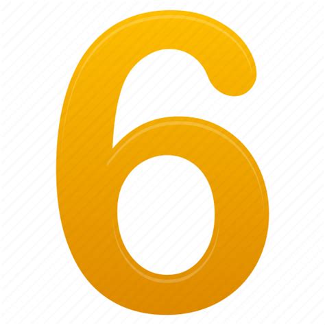 Calculate Math Mathematics Number Numbers Six Yellow Icon