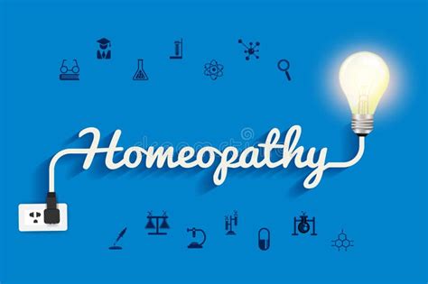 Homeopathy Creative Symbols Collection Restoring To Health Conceptual