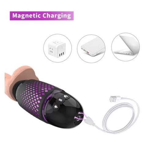 Realistic Vibrator Thrusting Dildo Remote Control With Suction Cup Hands Free Rechargeable