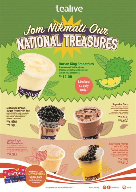 Iman on twitter 1 tealive bang bang milk tea bang bang fresh milk rm7 8 mana mana tealive seluruh negara. Dengar! Dengar! Tealive Ada Buat Minuman Baru, Durian King ...