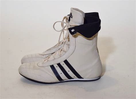 Vintage Adidas High Top Lace Up Front Wrestling Style Athletic Tennis