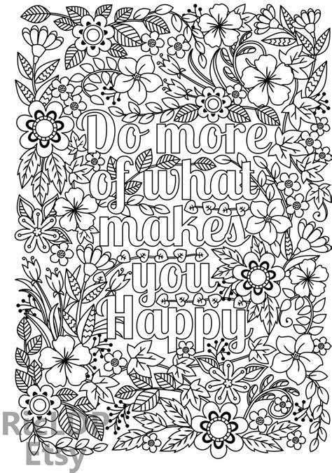 Do More Of What Makes You Happy Printable Coloring Page