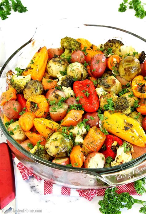 Simple Roasted Mixed Vegetables Recipe Valya S Taste Of Home